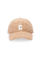 Flauschige Cap im Teddylook mit C-Patch
