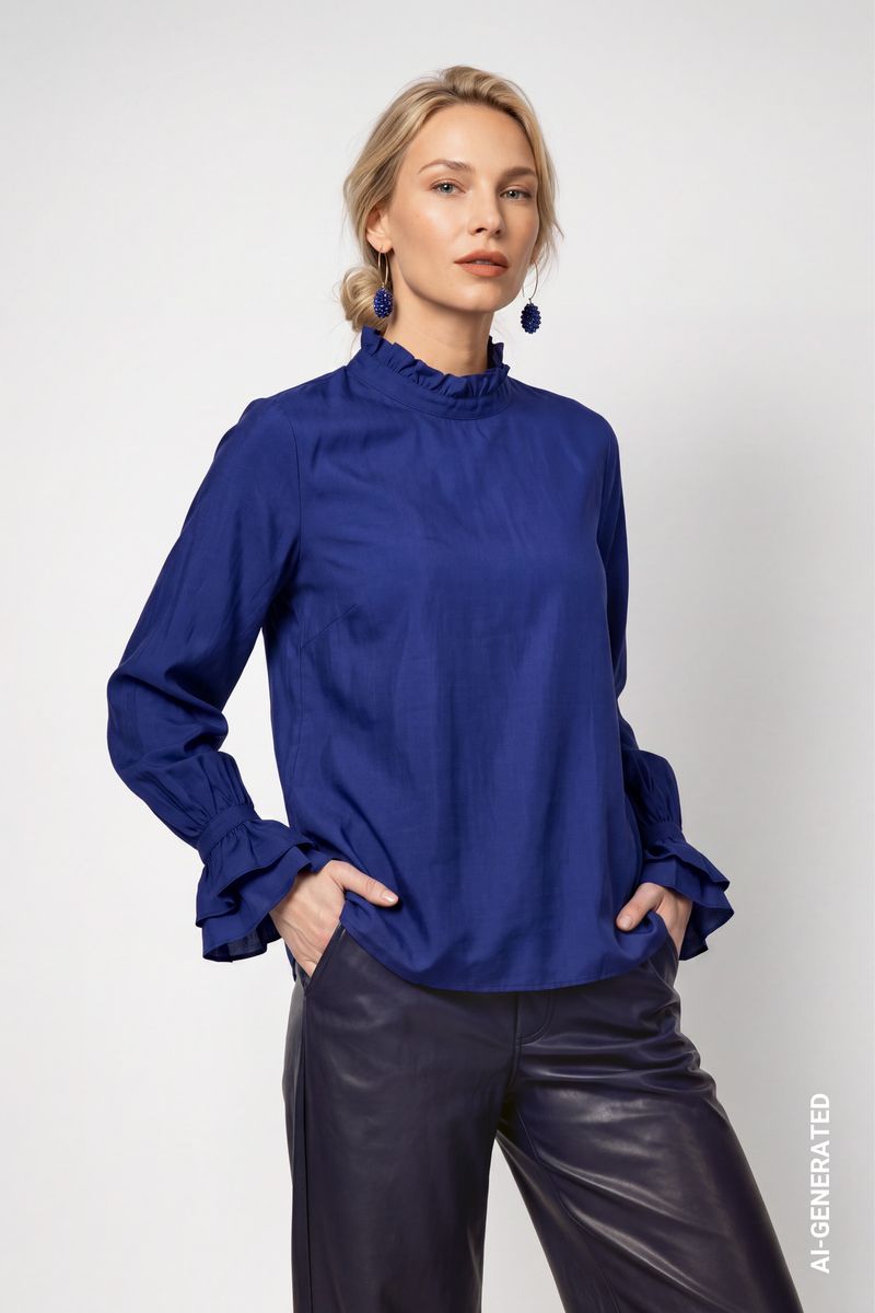 Bluse mit Rüschendetails