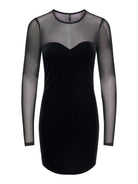 ONLSMOOTH L/S MESH MIX DRESS BOX JRS