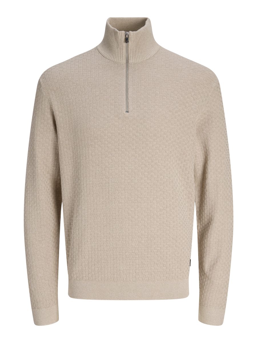 JPRBLUSTANLEY KNIT HALF ZIP BF