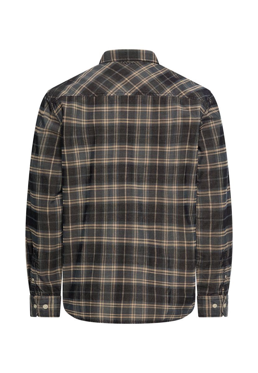 Baumwollhemd mit Button-Down-Kragen