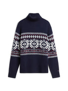 PLACED FAIRISLE WOOL BLEND ROLL