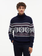PLACED FAIRISLE WOOL BLEND ROLL