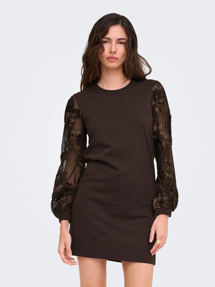 JDYFAIRVIEW LIFE L/S SWEAT DRESS JRS