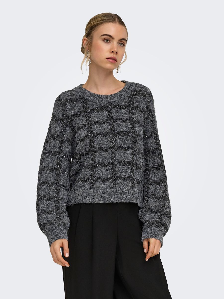 ONLDOFFA LS O-NECK GLITTER KNT