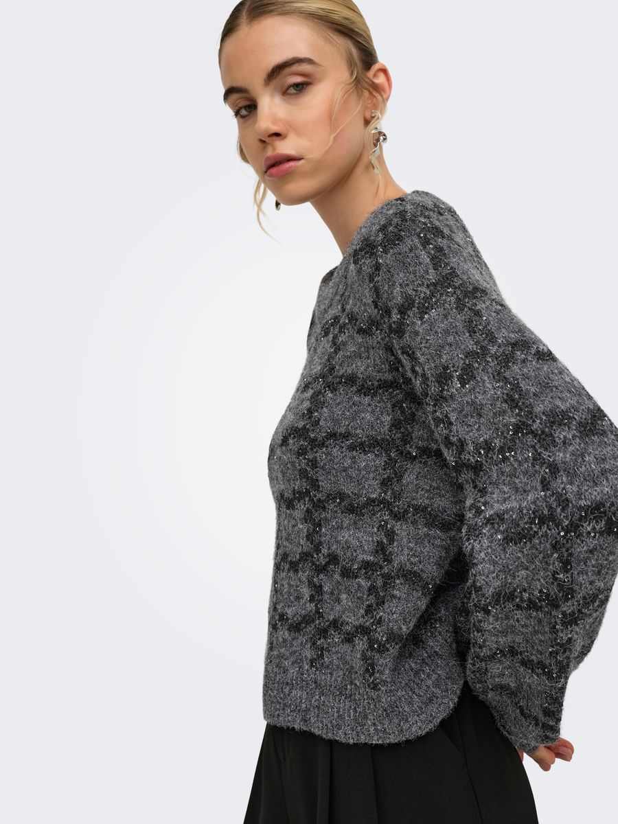 ONLDOFFA LS O-NECK GLITTER KNT