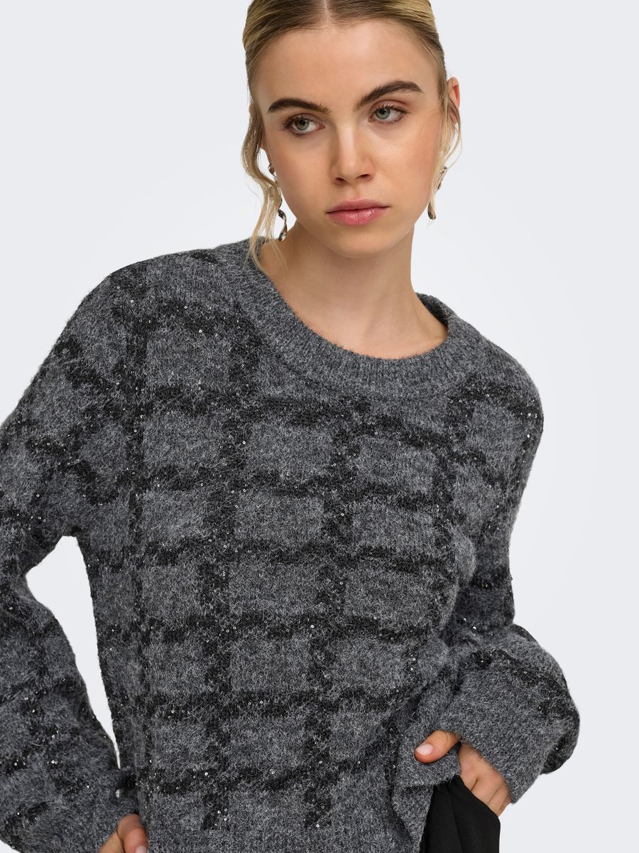 ONLDOFFA LS O-NECK GLITTER KNT