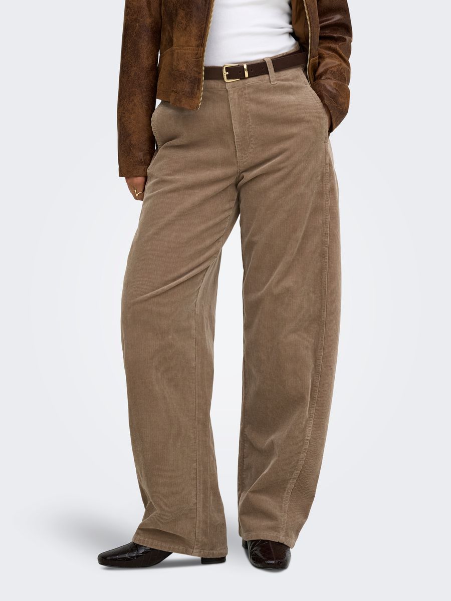 ONLCLAIR-FLORA MW CORD BARREL PANT PNT