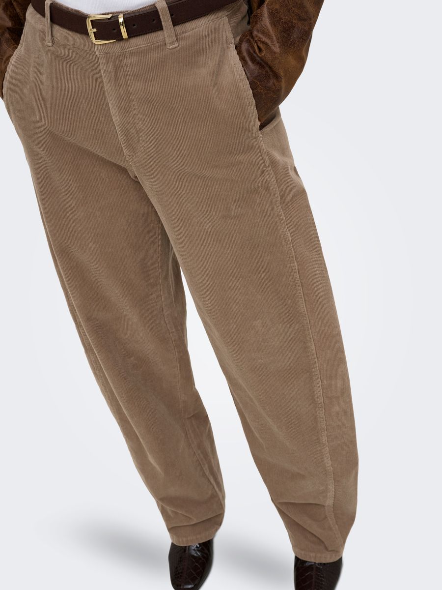 ONLCLAIR-FLORA MW CORD BARREL PANT PNT