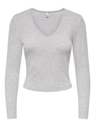ONLRILEY L/S V-NECK TOP JRS
