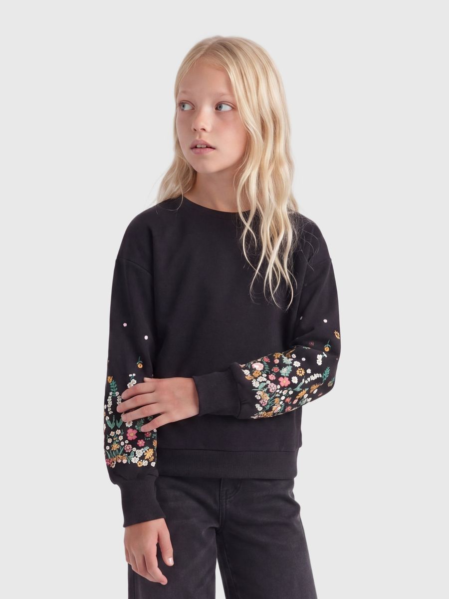 KOGBROOKE L/S O-NECK FLOWER SWT NOOS