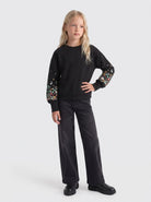 KOGBROOKE L/S O-NECK FLOWER SWT NOOS