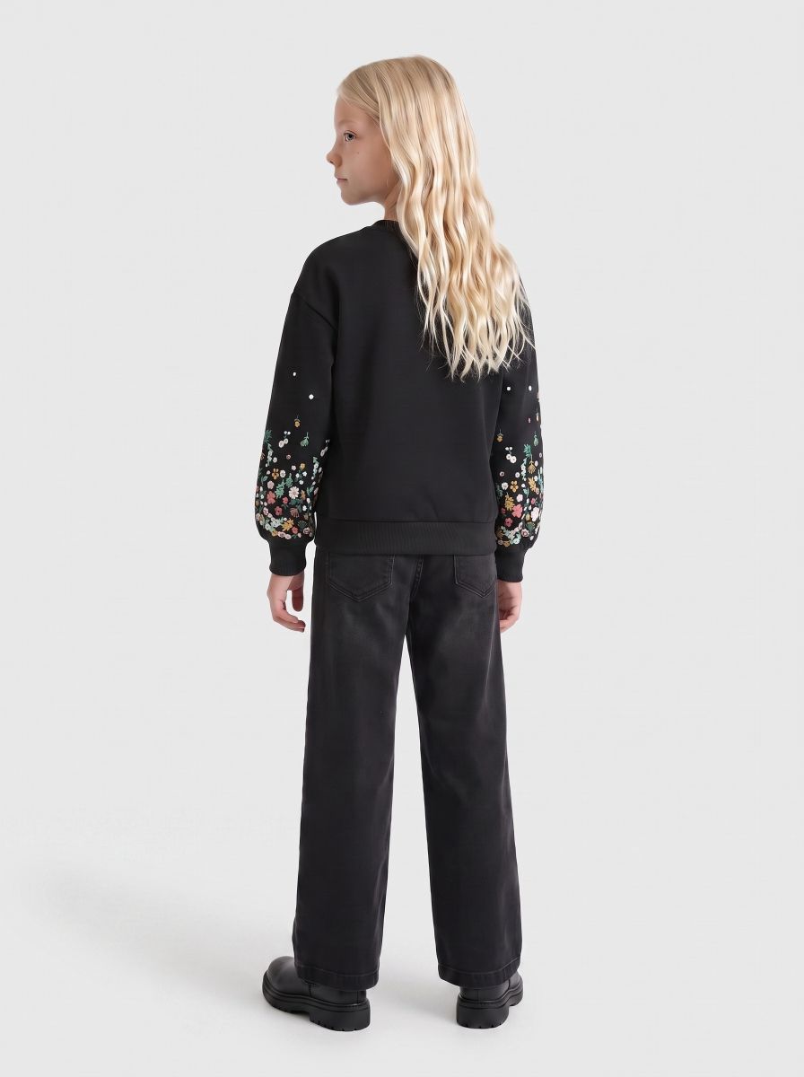 KOGBROOKE L/S O-NECK FLOWER SWT NOOS