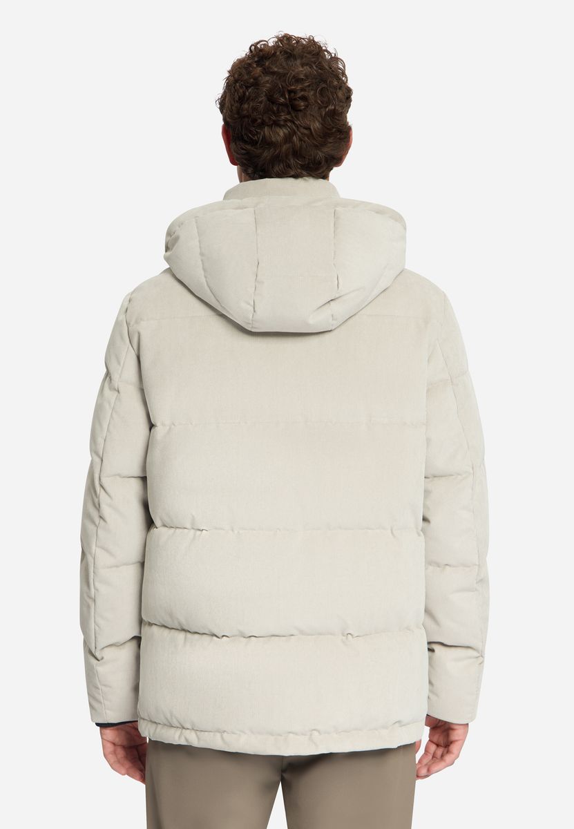 Jacket Medium Length Corduroy Hooded