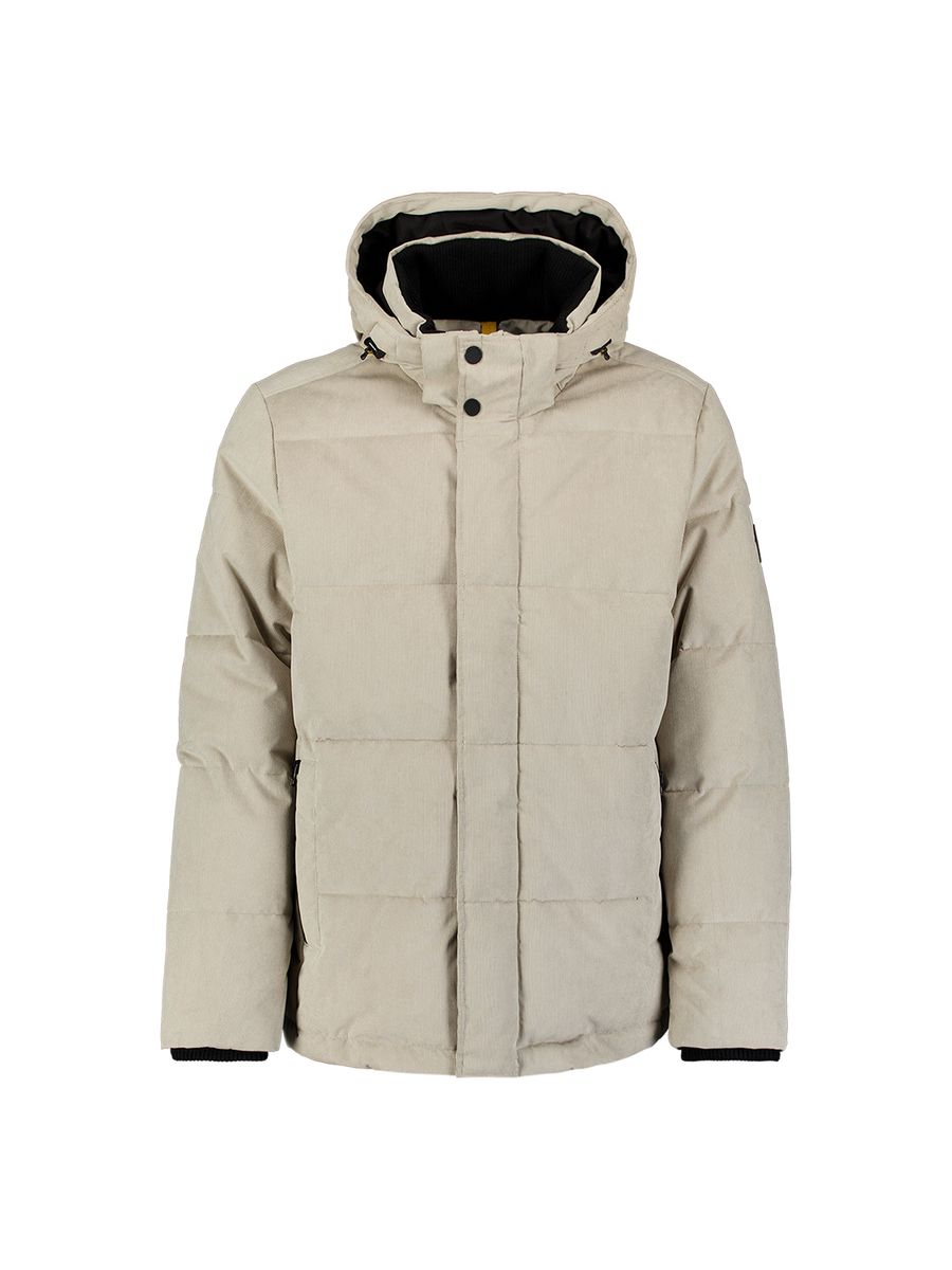Jacket Medium Length Corduroy Hooded