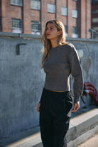 NMSLOAN L/S O-NECK KNIT NOOS