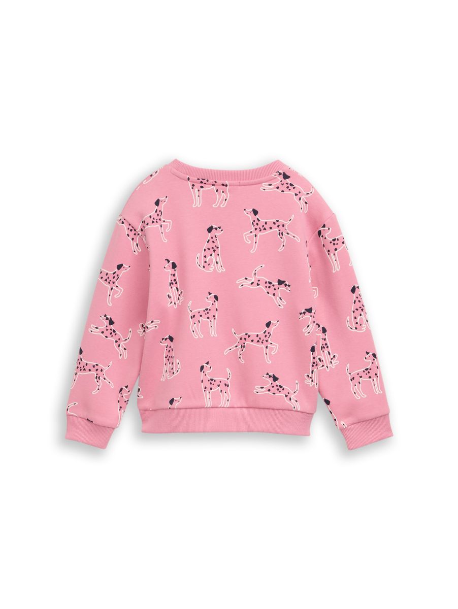 Cropped Sweatshirt mit Allover-Print