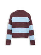 Cropped Strickpullover mit Streifenmuster