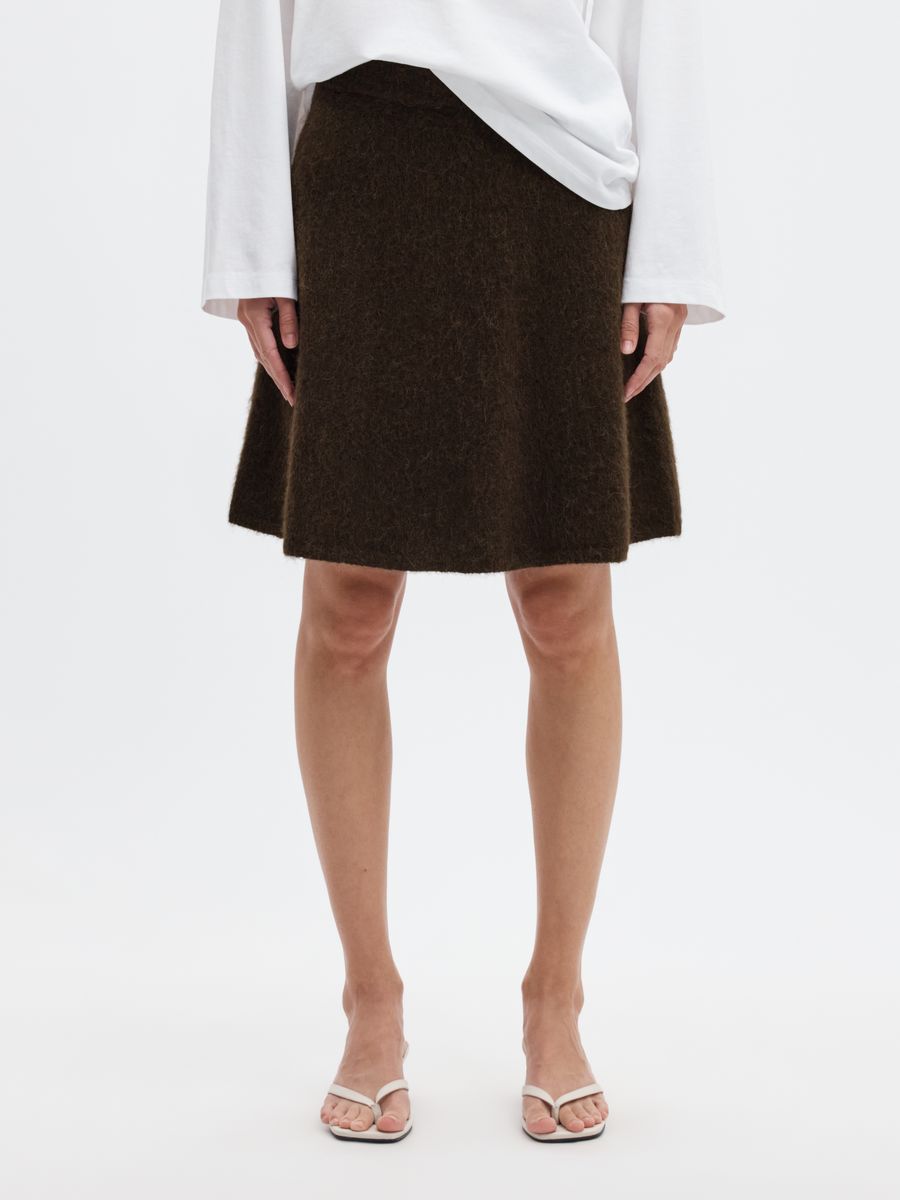 SLWLULU BRUSHED HW KNIT SKIRT NOOS