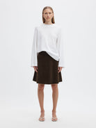 SLWLULU BRUSHED HW KNIT SKIRT NOOS