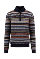 Zip Troyer, Jacquard, Lambswool*RWS
