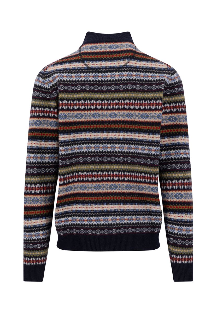 Zip Troyer, Jacquard, Lambswool*RWS