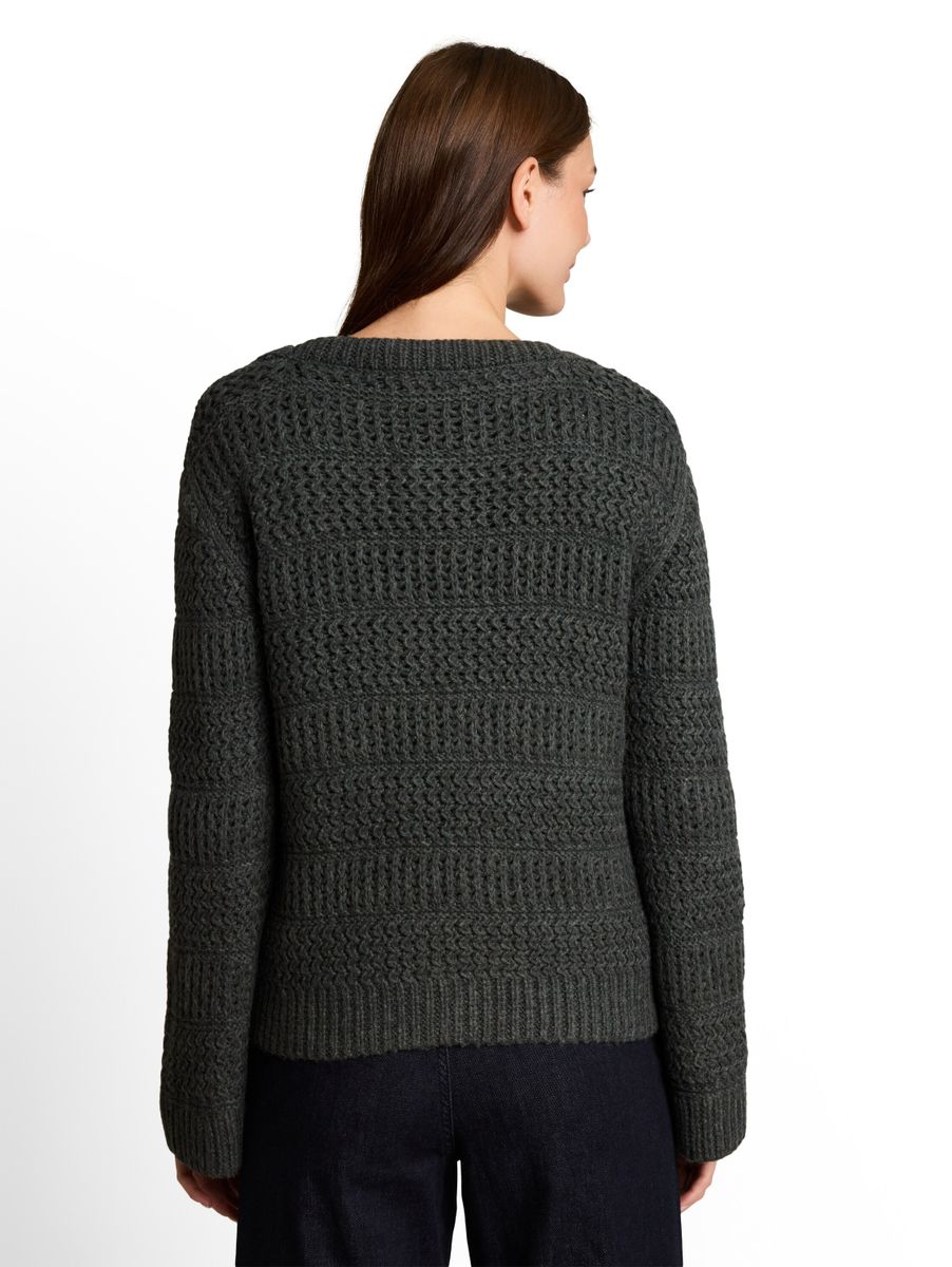 Strickpullover mit Wollanteil