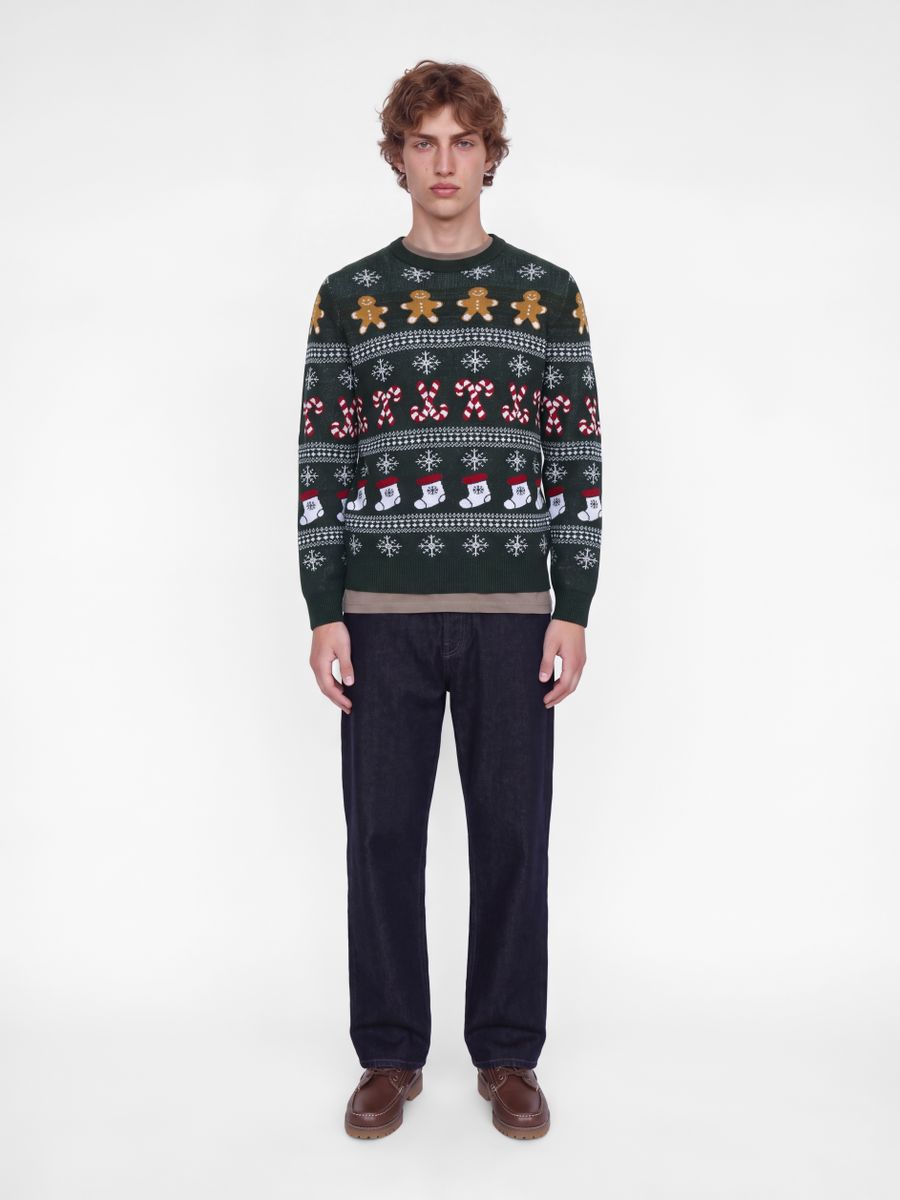 JJXMAS SANTA KNIT CREW NECK
