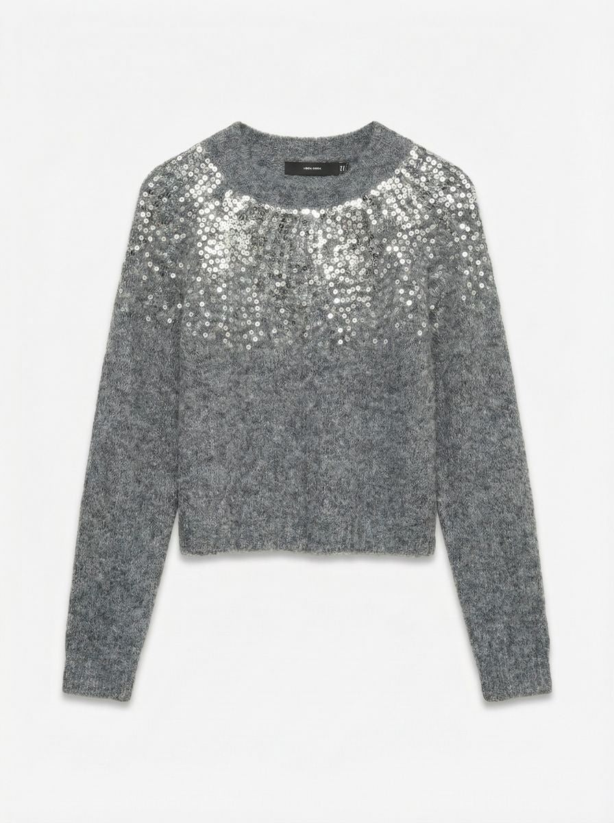 VMNOVAH SEQUINS LS O-N PULLOVER NOOS
