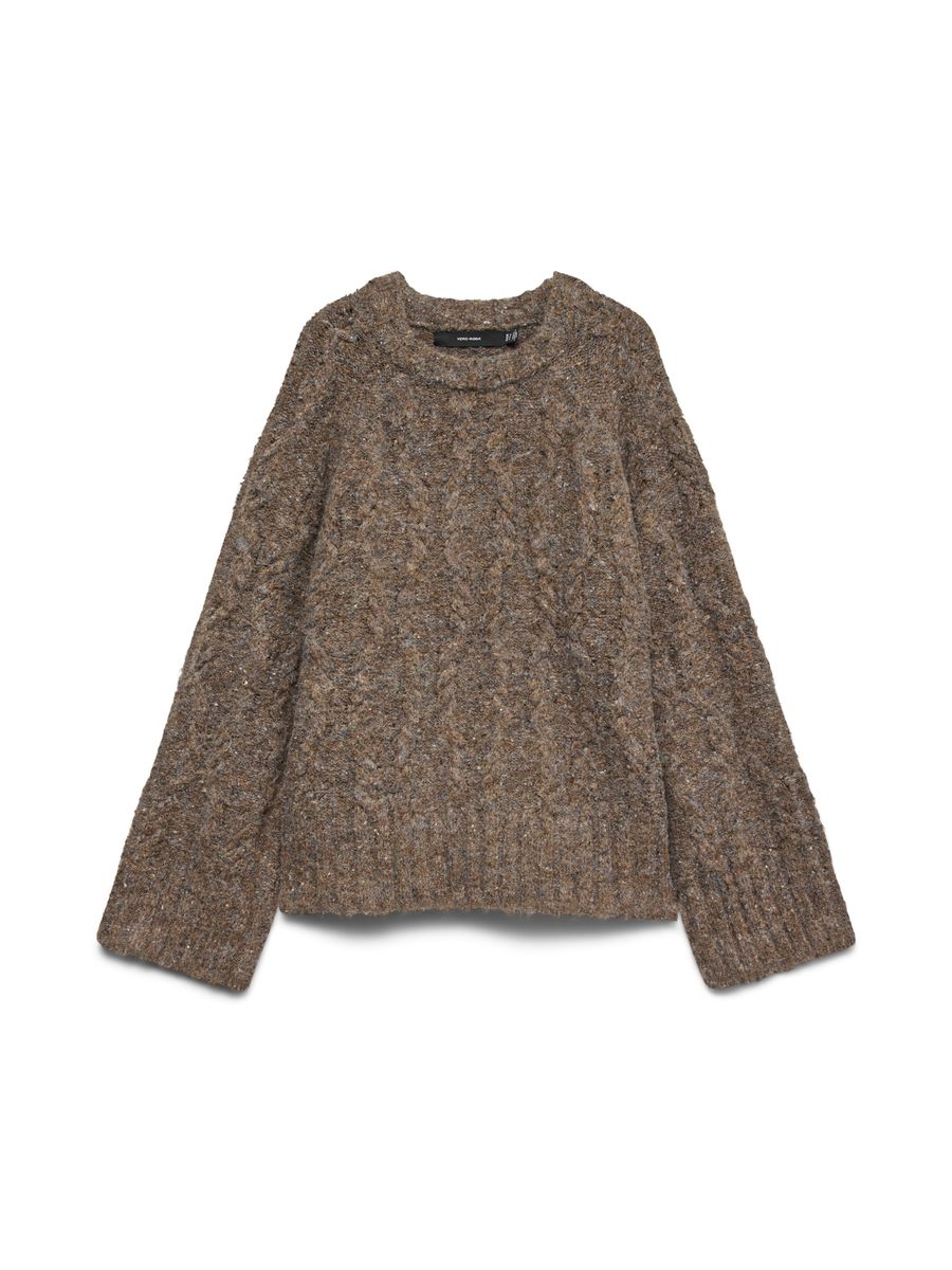 VMINGRID LS O-NECK CABLE PULLOVER BOO