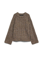 VMINGRID LS O-NECK CABLE PULLOVER BOO