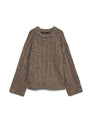 VMINGRID LS O-NECK CABLE PULLOVER BOO