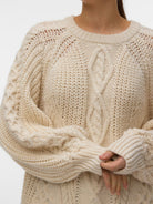 VMMIRANDA CABLE LS RAGLAN O-NECK PULLOVE