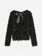 VMCYLLE LS O-NECK BOW SQ TOP JRS