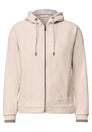 Langarm Fleece Jacke mit Kapuze