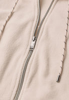 Langarm Fleece Jacke mit Kapuze