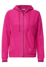 Langarm Fleece Jacke mit Kapuze
