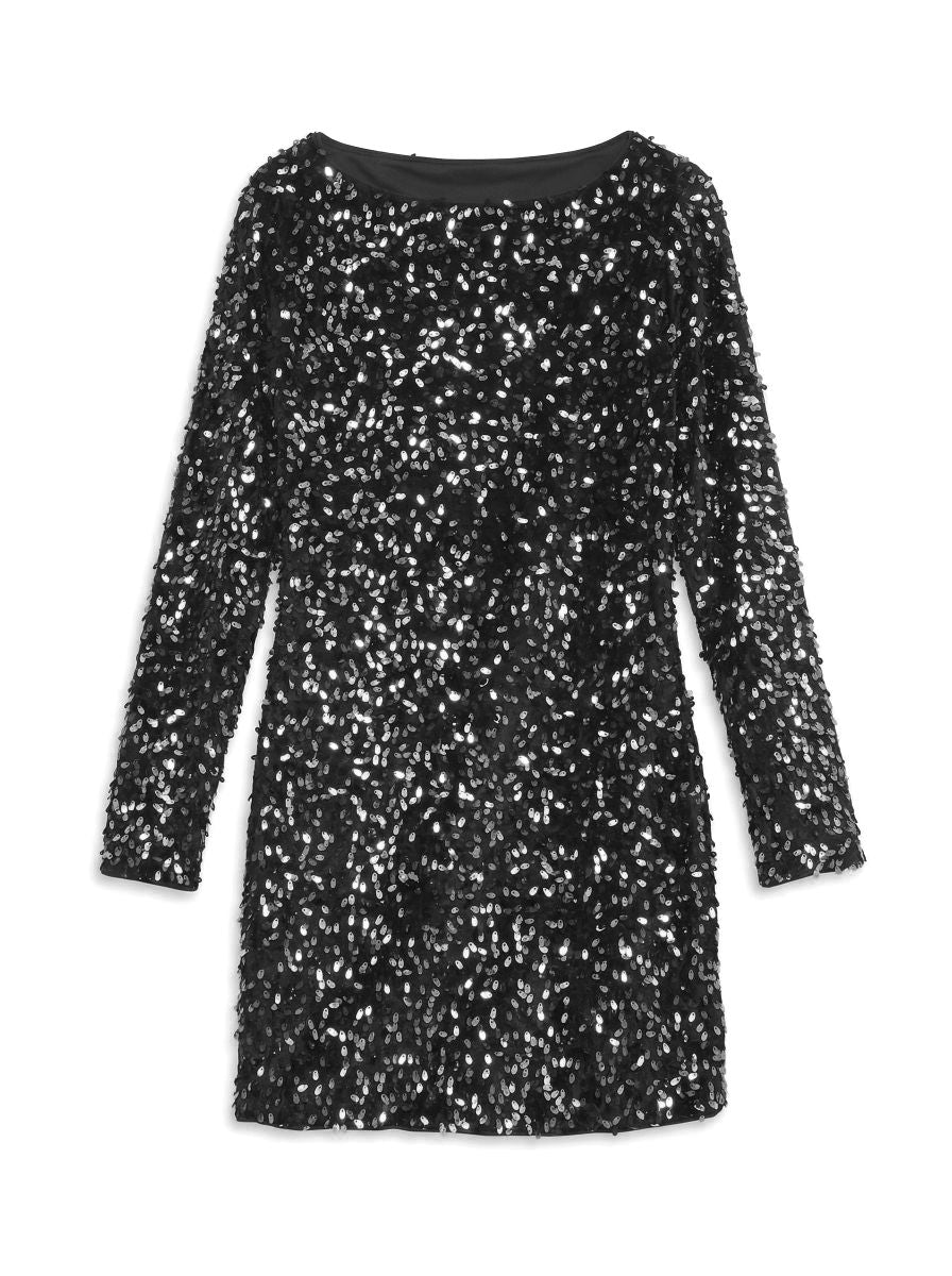 VMBELLE LS BOATNECK SQ DRESS JRS