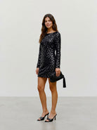 VMBELLE LS BOATNECK SQ DRESS JRS