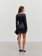 VMBELLE LS BOATNECK SQ DRESS JRS