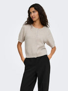 JDYNADINE S/S GLITTER CARDIGAN KNT