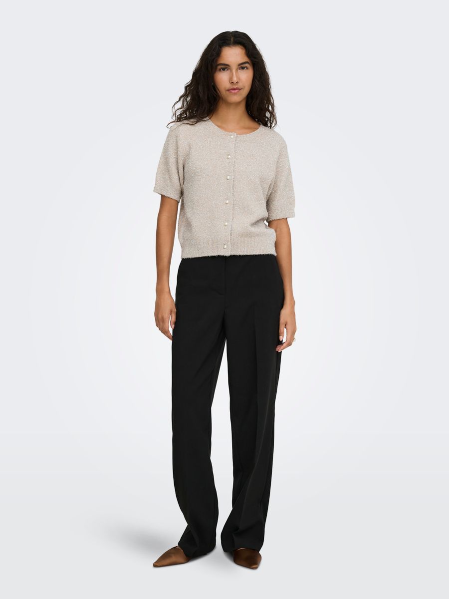 JDYNADINE S/S GLITTER CARDIGAN KNT