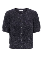 JDYNADINE S/S GLITTER CARDIGAN KNT