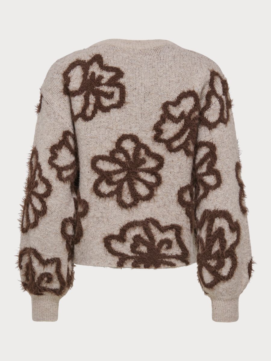 ONLFELICIA LS SHORT O-NECK DETAIL KNT