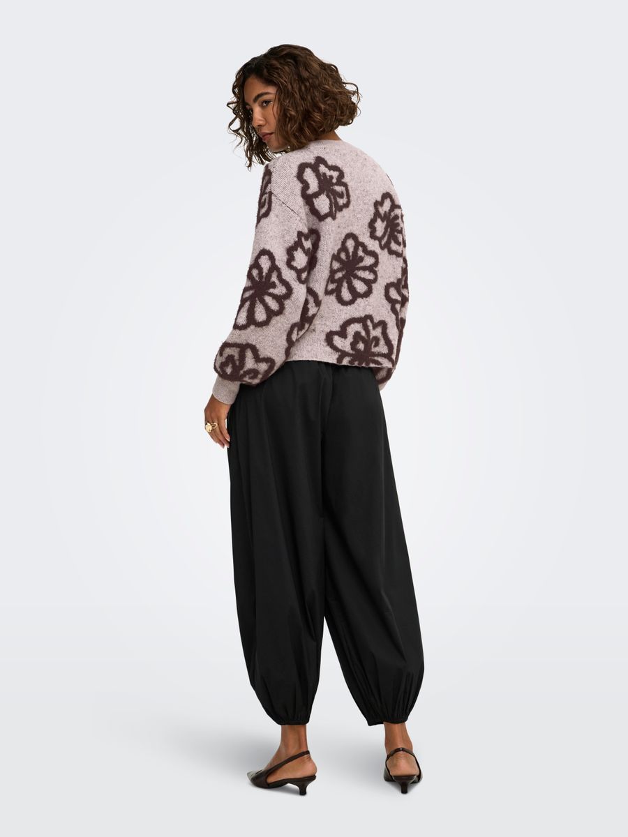 ONLFELICIA LS SHORT O-NECK DETAIL KNT