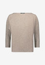 Glitzer-Shirt mit U-Boot Ausschnitt