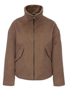 Wolljacke
mit
Kunstpelzkragen