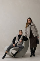 Kunstpelz-Wendejacke Oversized Fit