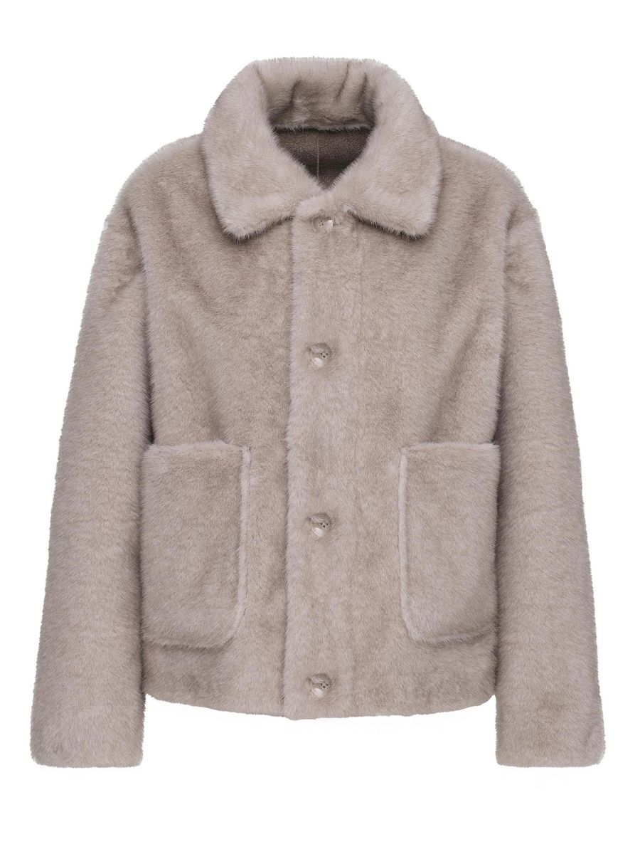 Kunstpelz-Wendejacke Oversized Fit