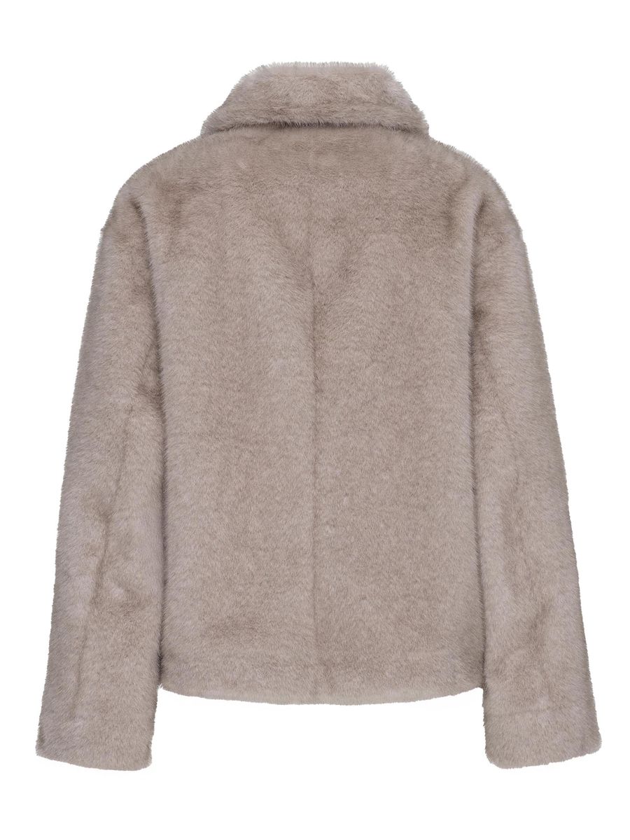 Kunstpelz-Wendejacke Oversized Fit